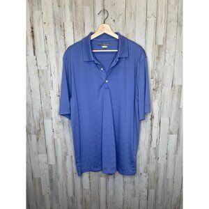 Greg Norman large blue short sleeve polo